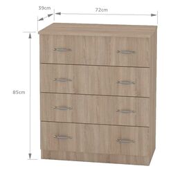 Comoda Marcel Prod COM4B-SOM (Sonoma Oak) Thumb