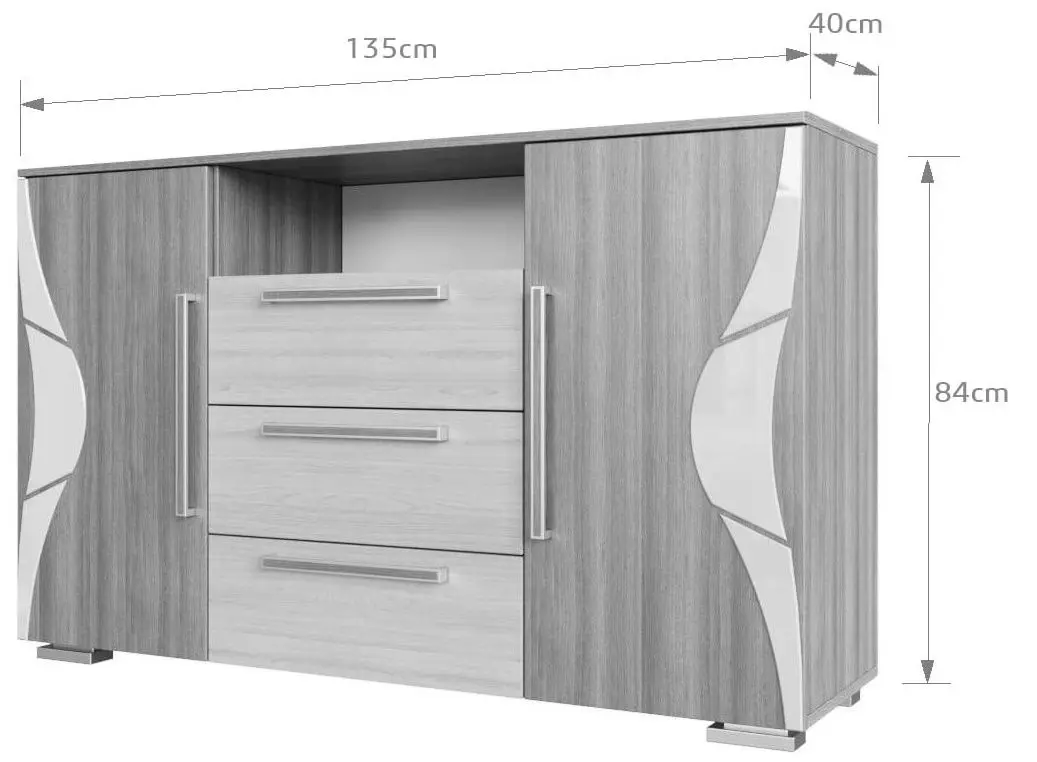 Tumba Marcel Prod Laguna (Wenge/Oak)