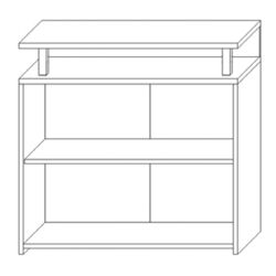 Tumba Marcel Prod LIFE 2D (White/Wotan Oak) Thumb
