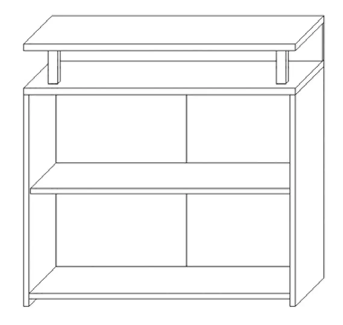 Tumba Marcel Prod LIFE 2D (White/Wotan Oak) - 3
