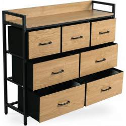 Comoda Mebel Elite Hudson 98cm (Oak/Black) Thumb