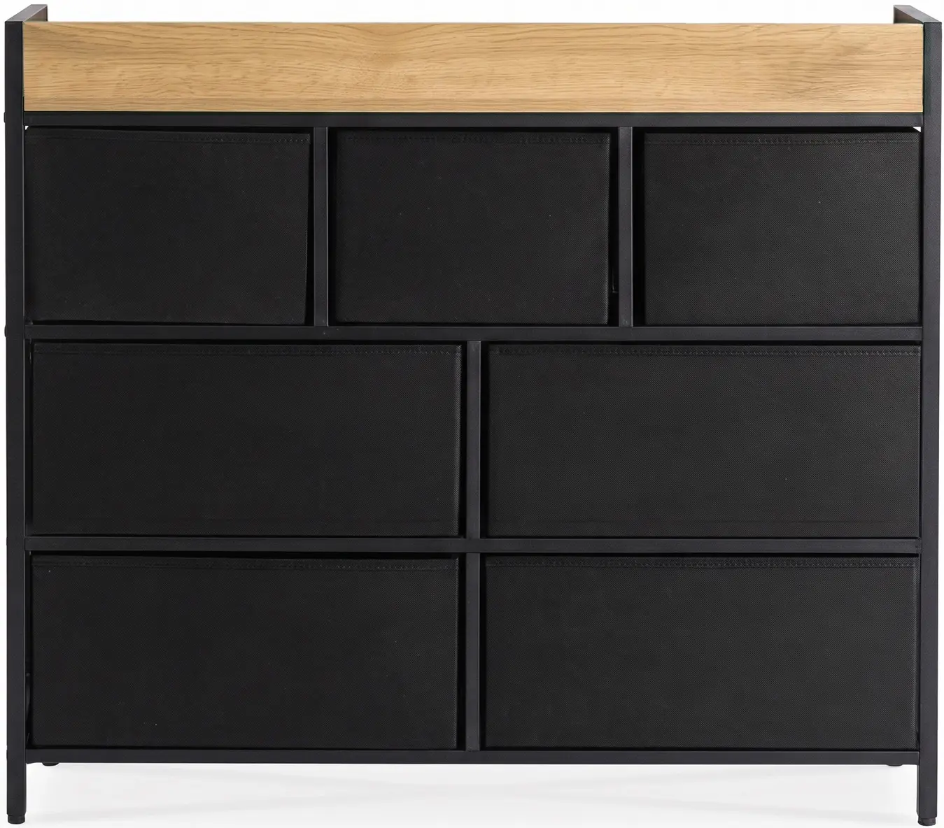 Comoda Mebel Elite Hudson 98cm (Oak/Black) - 5