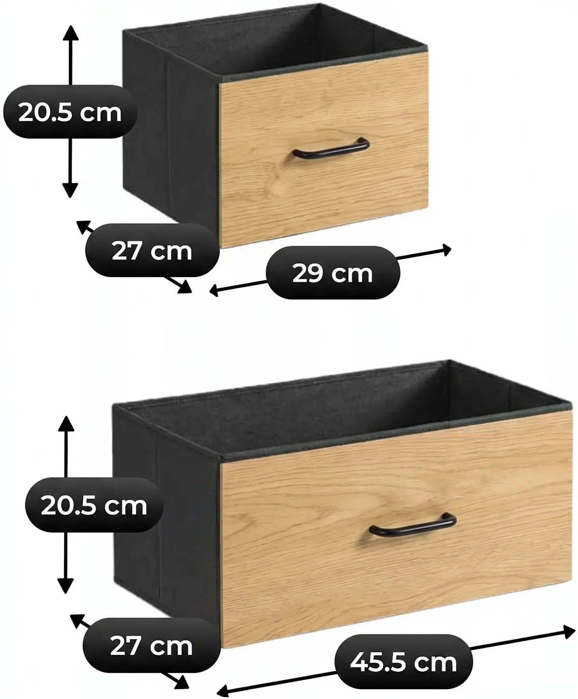 Comoda Mebel Elite Hudson 98cm (Oak/Black) - 9
