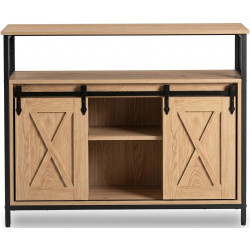 Tumba Mebel Elite Arlo 100cm (Oak/Black) Thumb