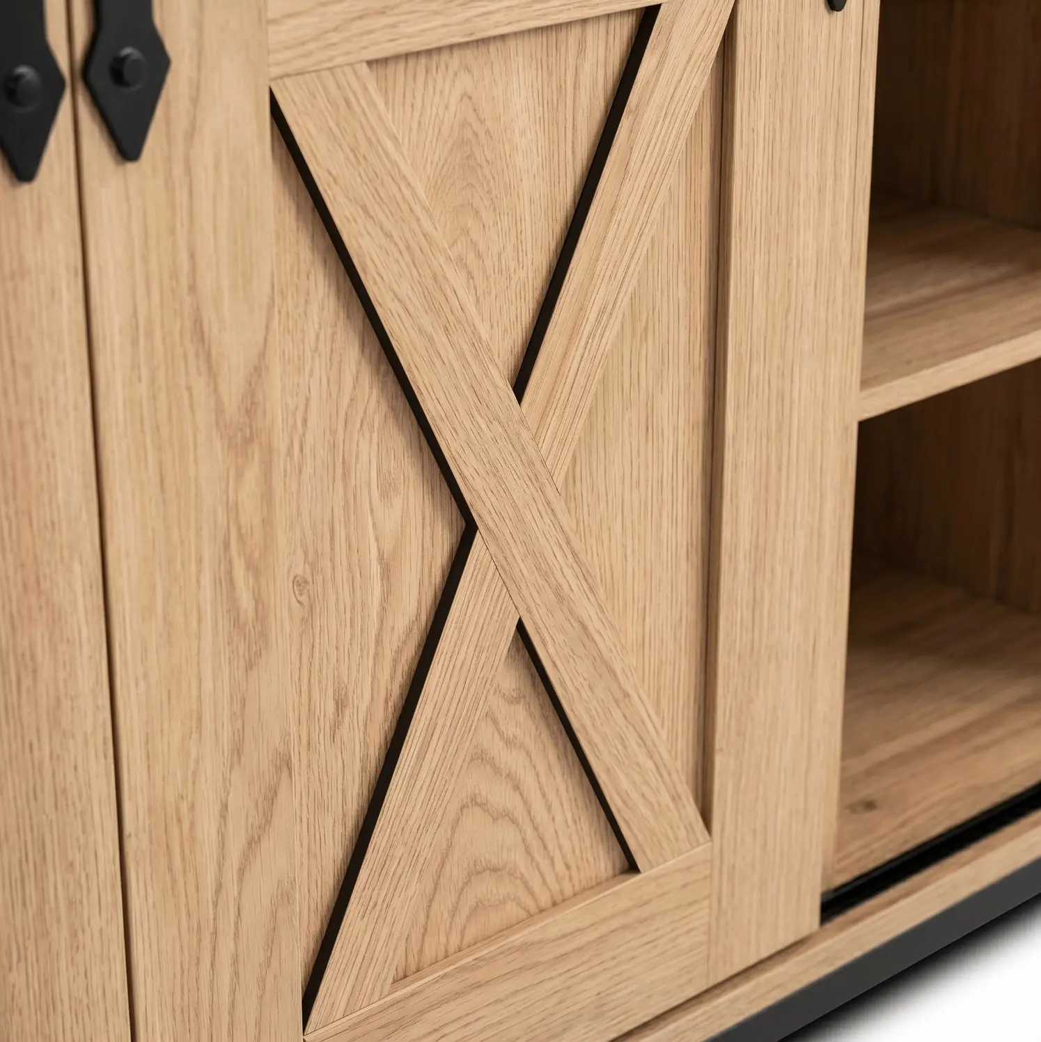 Tumba Mebel Elite Arlo 100cm (Oak/Black) - 4
