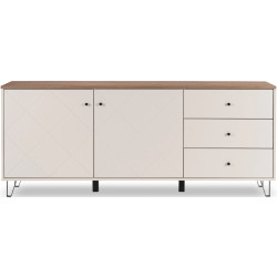 Tumba Mebel Elite Bacardi 183cm (Cashmere/Castello Oak) Thumb