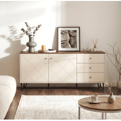 Tumba Mebel Elite Bacardi 183cm (Cashmere/Castello Oak)