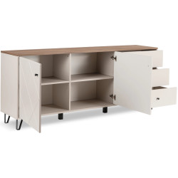 Tumba Mebel Elite Bacardi 183cm (Cashmere/Castello Oak) Thumb