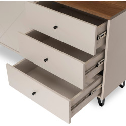 Tumba Mebel Elite Bacardi 183cm (Cashmere/Castello Oak) Thumb