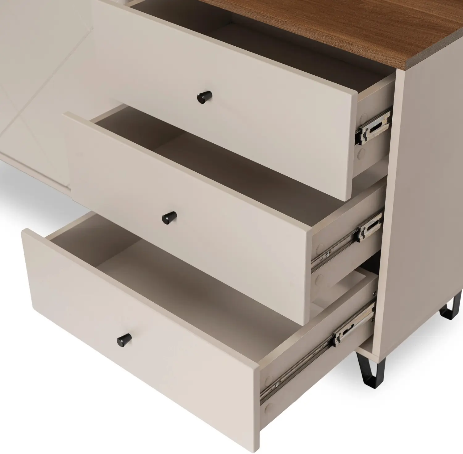 Tumba Mebel Elite Bacardi 183cm (Cashmere/Castello Oak) - 5