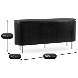 Tumba Mebel Elite Beck 160 (Black) Thumb