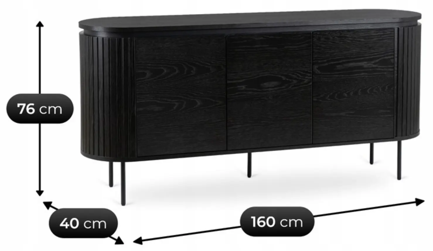 Tumba Mebel Elite Beck 160 (Black)