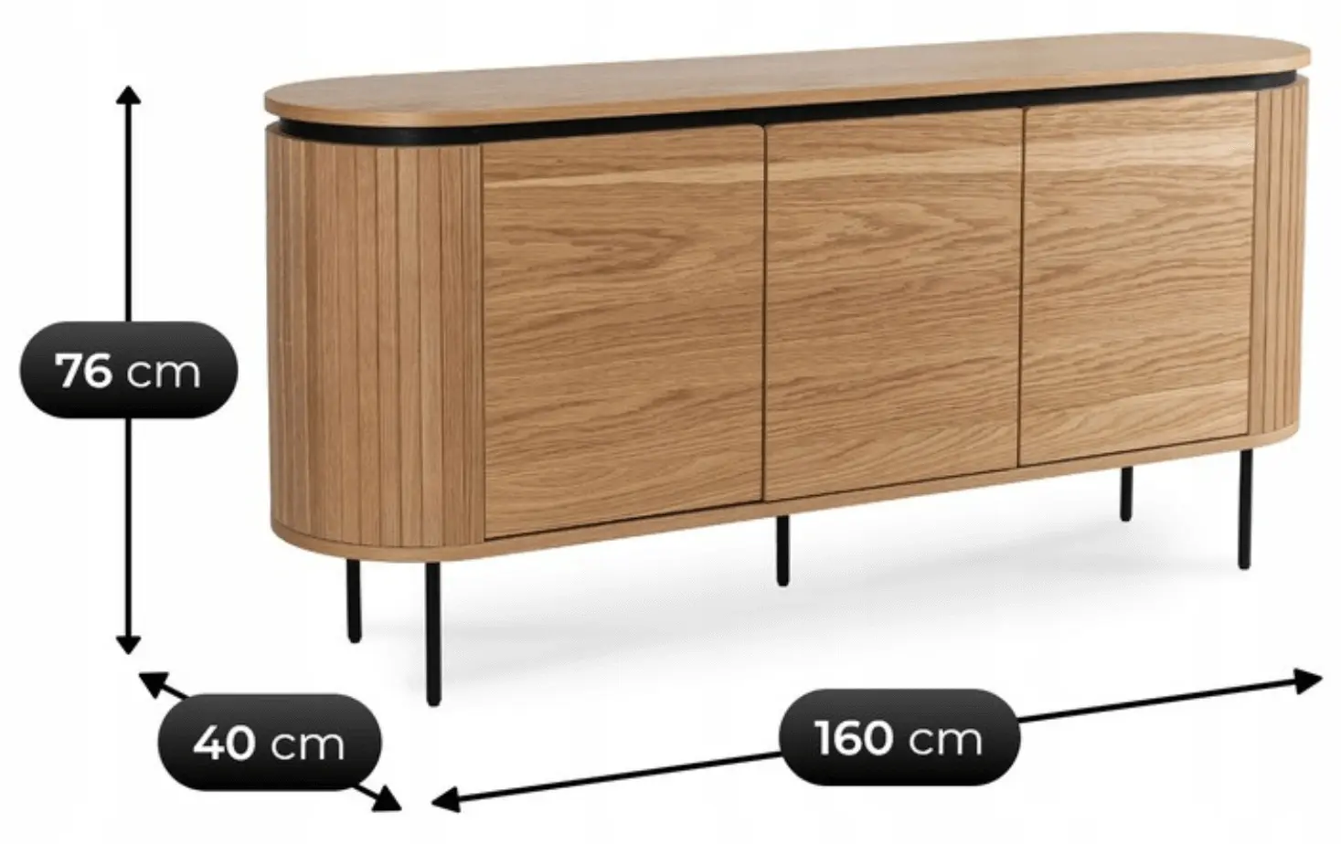 Tumba Mebel Elite Beck 160 (Oak)