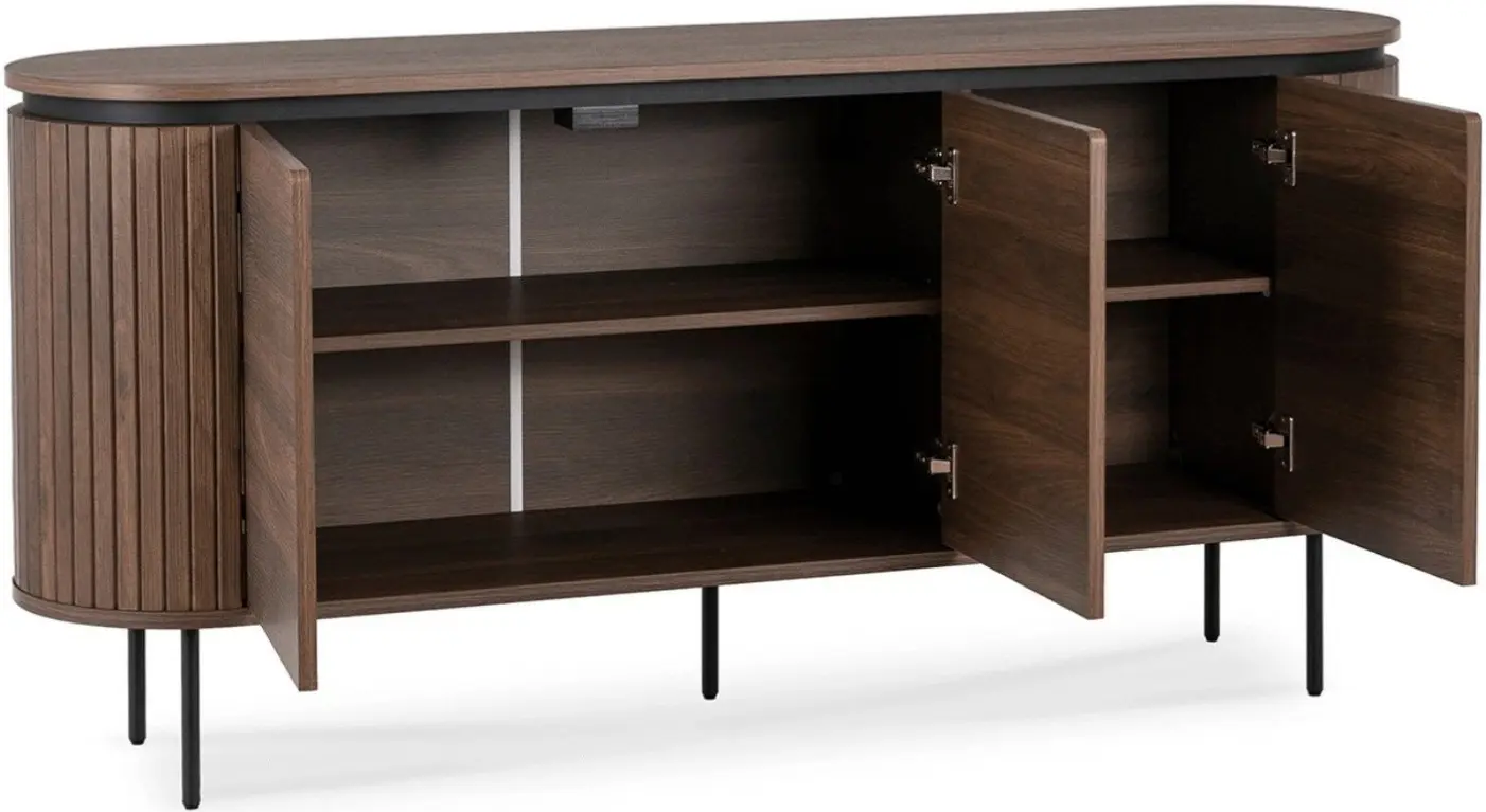 Tumba Mebel Elite Beck 160 (Walnut/Black) - 3