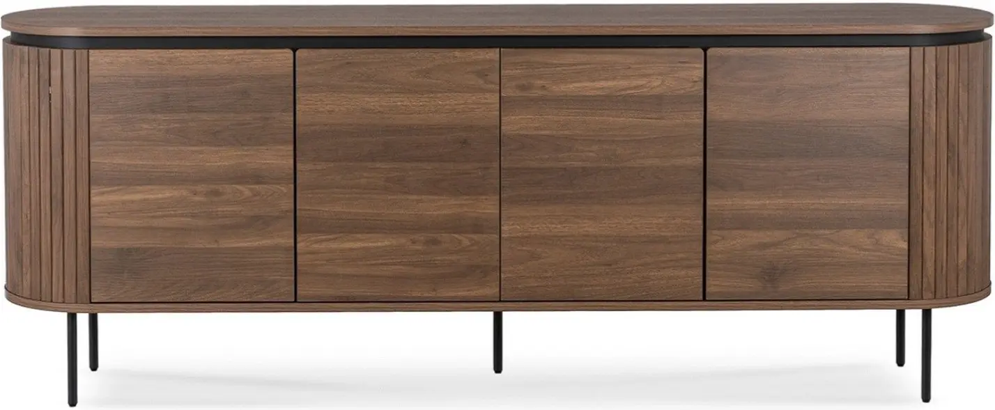 Tumba Mebel Elite Beck 200 (Walnut/Black) - 2