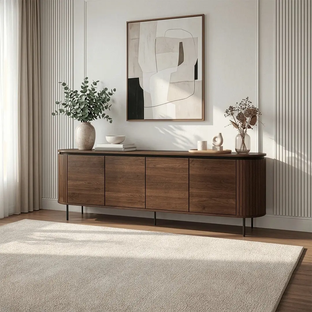 Tumba Mebel Elite Beck 200 (Walnut/Black)