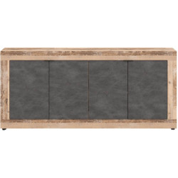 Tumba Mebel Elite Blago 180cm (Black/Untreated Oak) Thumb