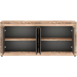 Tumba Mebel Elite Blago 180cm (Black/Untreated Oak) Thumb