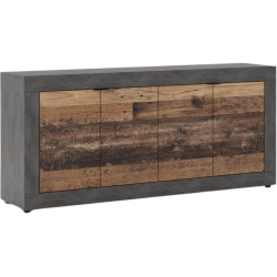 Tumba Mebel Elite Blago 180cm (Dark Oak/Black) Thumb