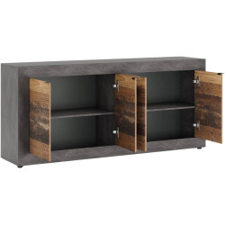 Tumba Mebel Elite Blago 180cm (Dark Oak/Black) Thumb