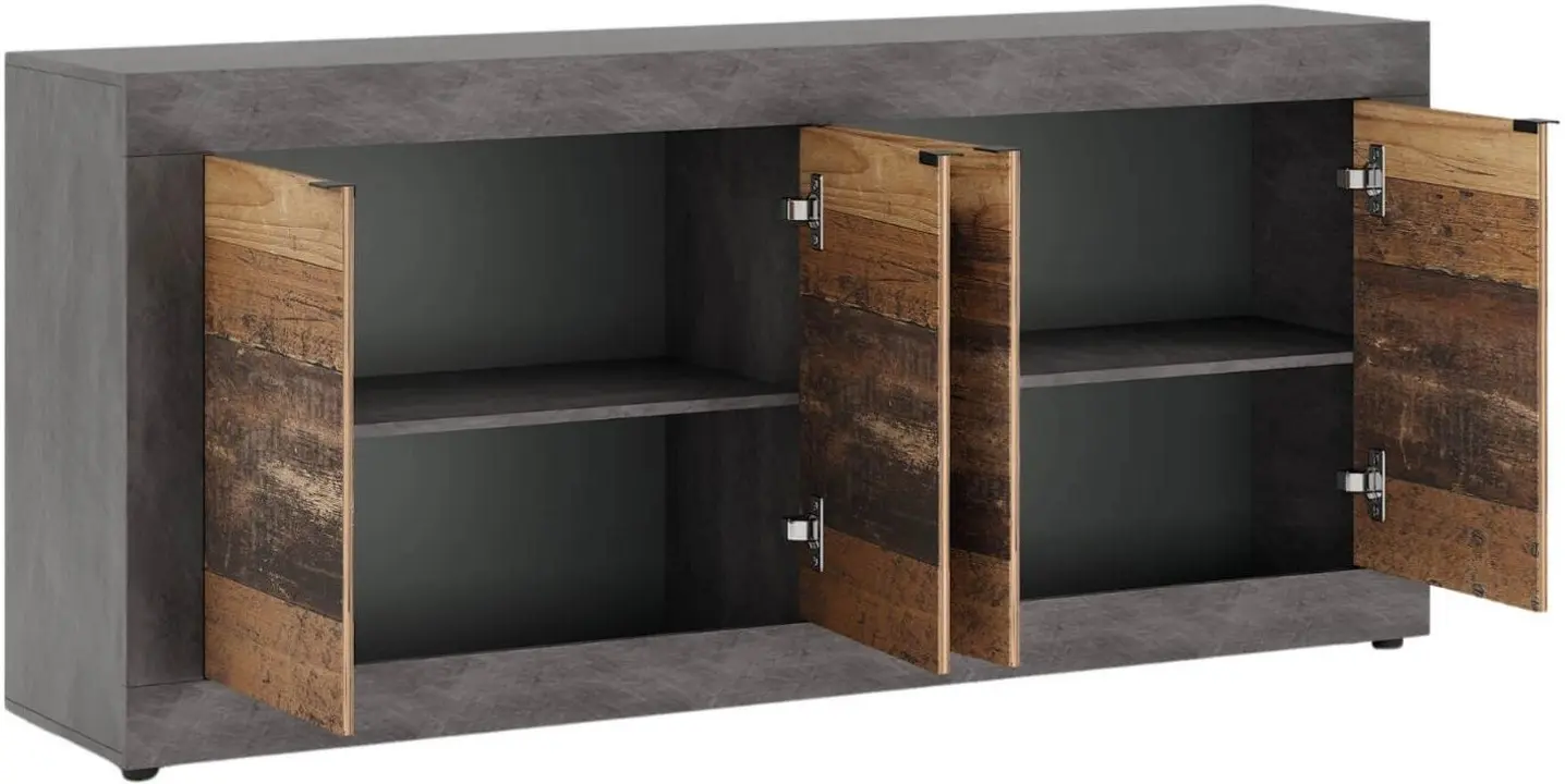 Tumba Mebel Elite Blago 180cm (Dark Oak/Black) - 5