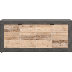 Tumba Mebel Elite Blago 180cm (Untreated Oak/Grey) Thumb