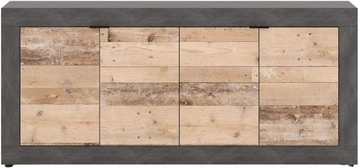 Tumba Mebel Elite Blago 180cm (Untreated Oak/Grey) - 2