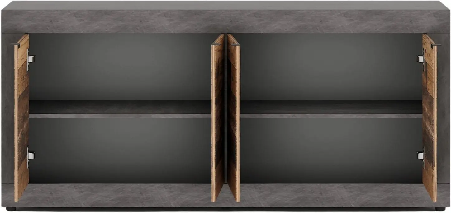 Tumba Mebel Elite Blago 180cm (Untreated Oak/Grey) - 3