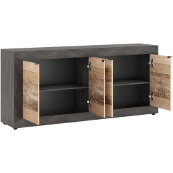 Tumba Mebel Elite Blago 180cm (Untreated Oak/Grey) Thumb