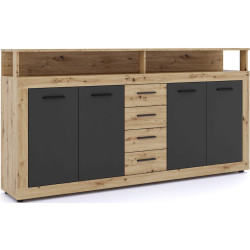 Tumba Mebel Elite Blago 190cm (Artisan Oak/Black) Thumb