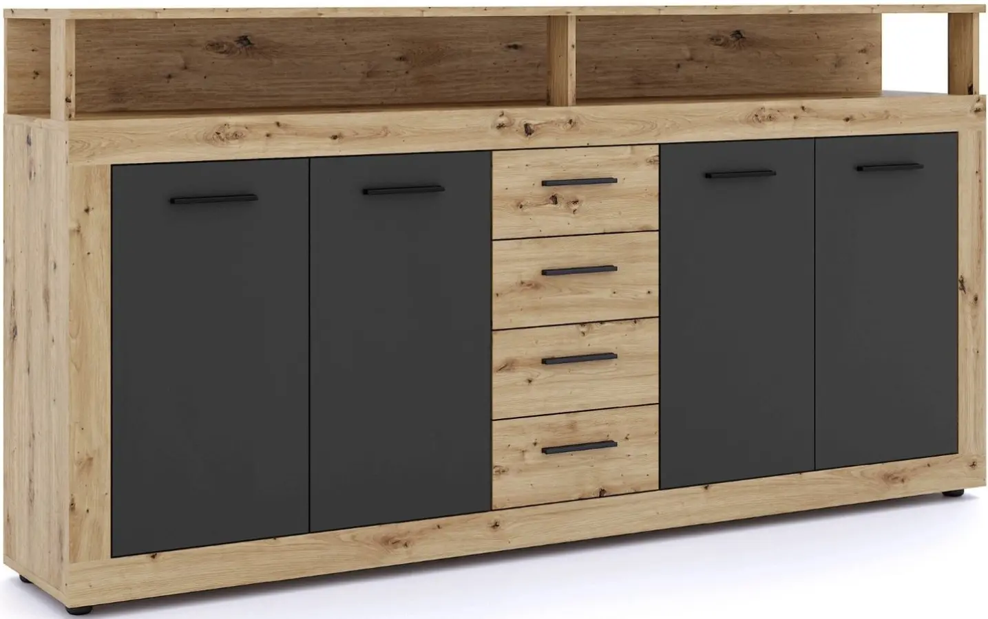Tumba Mebel Elite Blago 190cm (Artisan Oak/Black) - 3