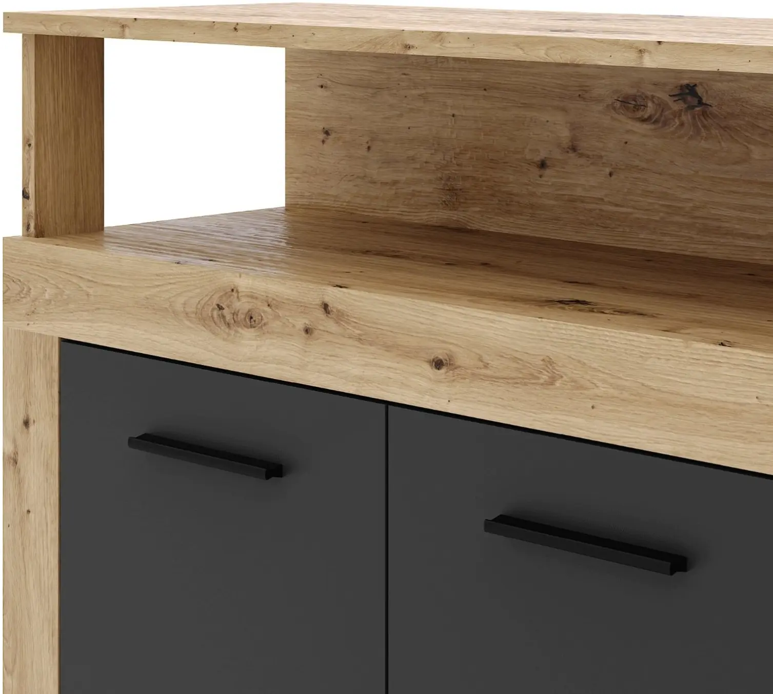 Tumba Mebel Elite Blago 190cm (Artisan Oak/Black) - 5