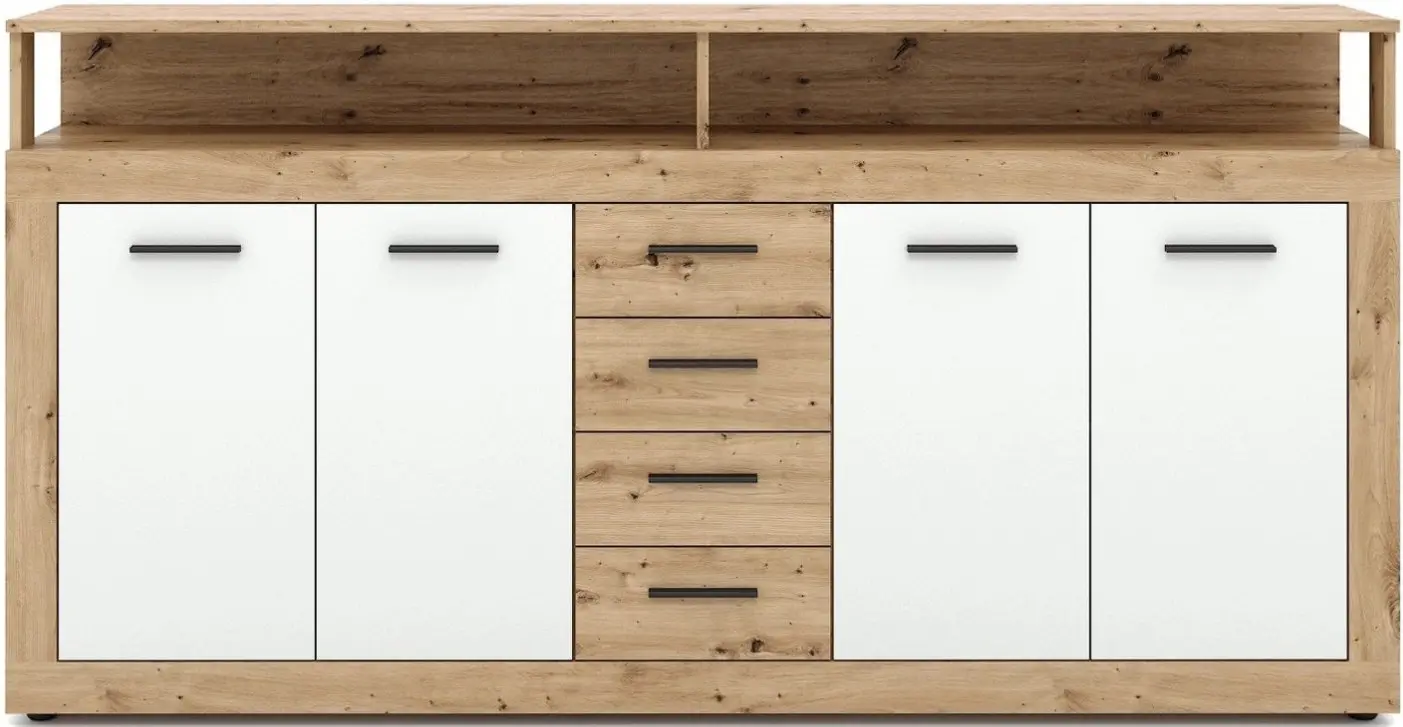 Tumba Mebel Elite Blago 190cm (Artisan Oak/White) - 2