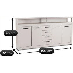 Tumba Mebel Elite Blago 190cm (Cashmere) Thumb
