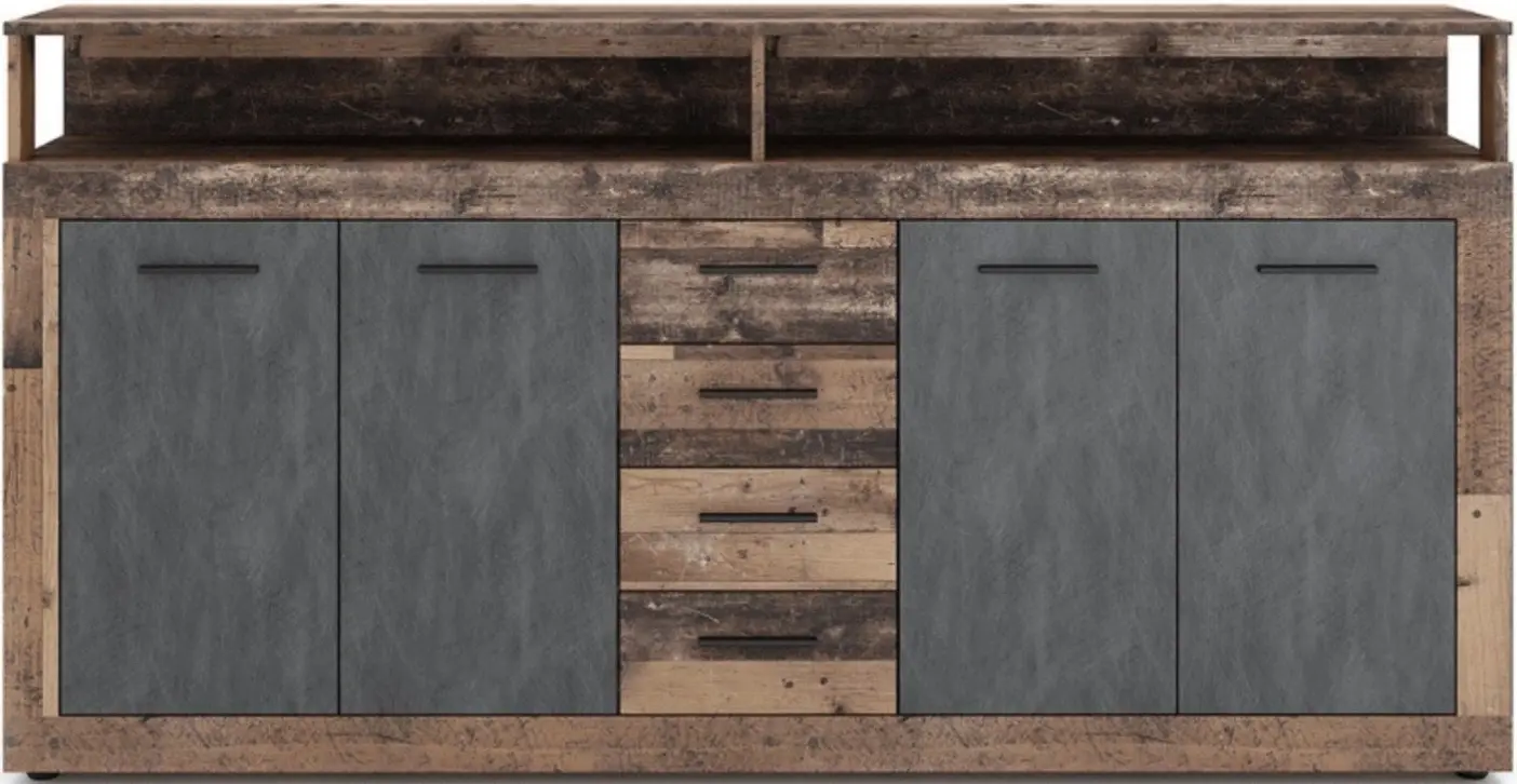 Tumba Mebel Elite Blago 190cm (Dark Oak/Black) - 2