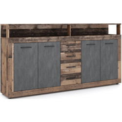 Tumba Mebel Elite Blago 190cm (Dark Oak/Black) Thumb