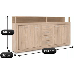 Tumba Mebel Elite Blago 190cm (Sonoma Oak) Thumb