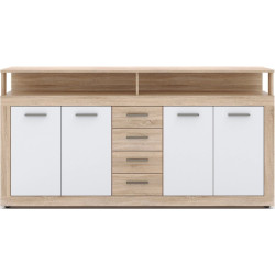 Tumba Mebel Elite Blago 190cm (Sonoma Oak/White) Thumb