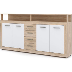 Tumba Mebel Elite Blago 190cm (Sonoma Oak/White) Thumb