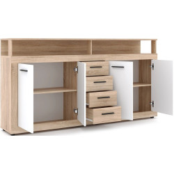 Tumba Mebel Elite Blago 190cm (Sonoma Oak/White) Thumb
