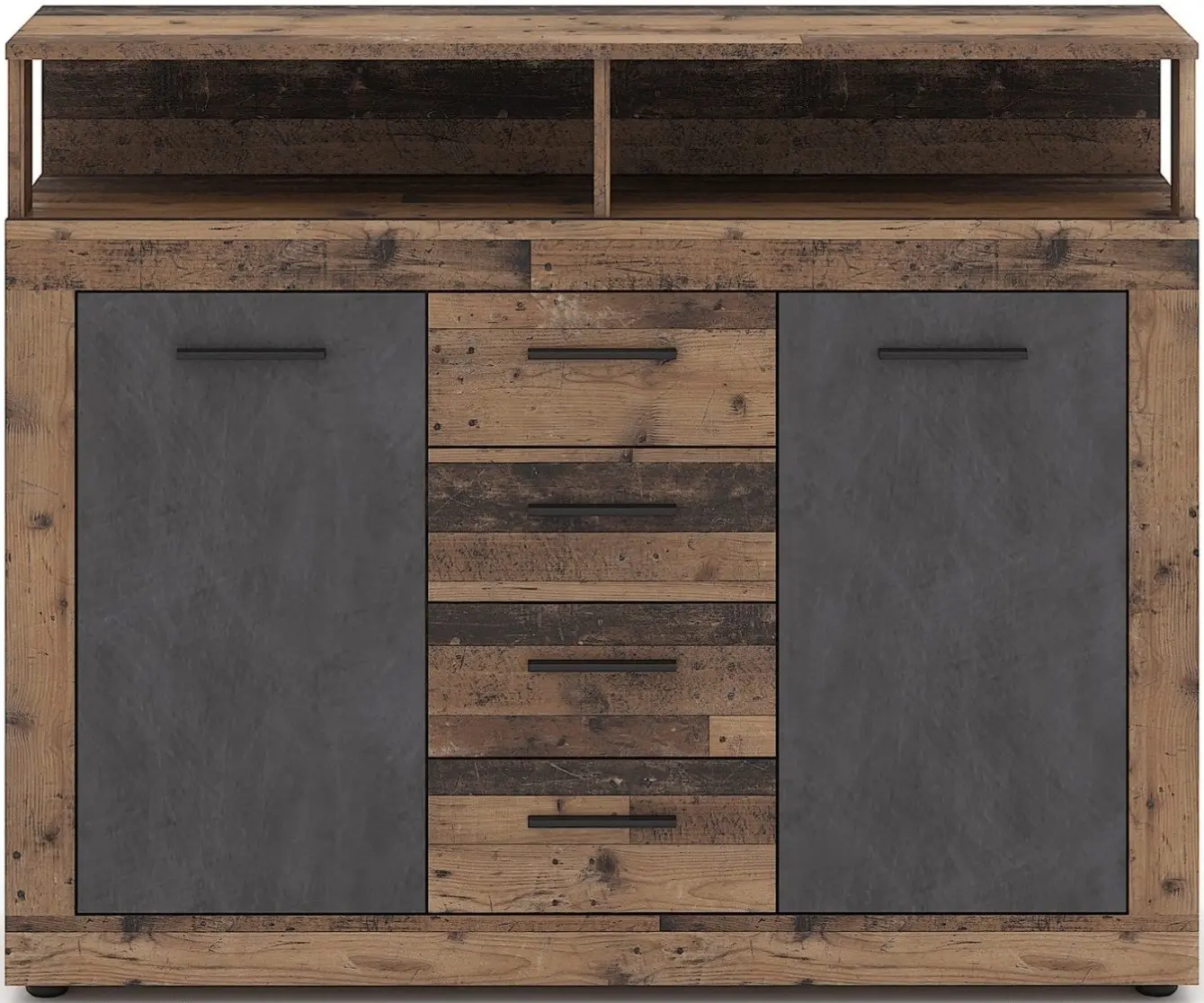 Tumba Mebel Elite Blago Midi B 119.5cm (Dark Oak/Black) - 2