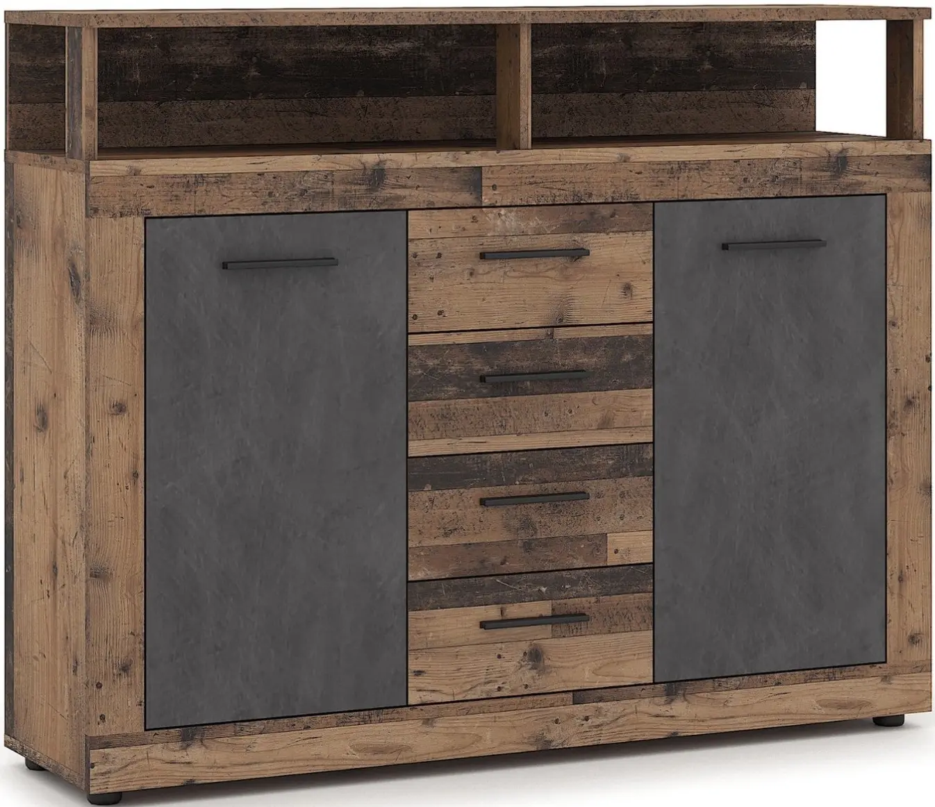 Tumba Mebel Elite Blago Midi B 119.5cm (Dark Oak/Black) - 3