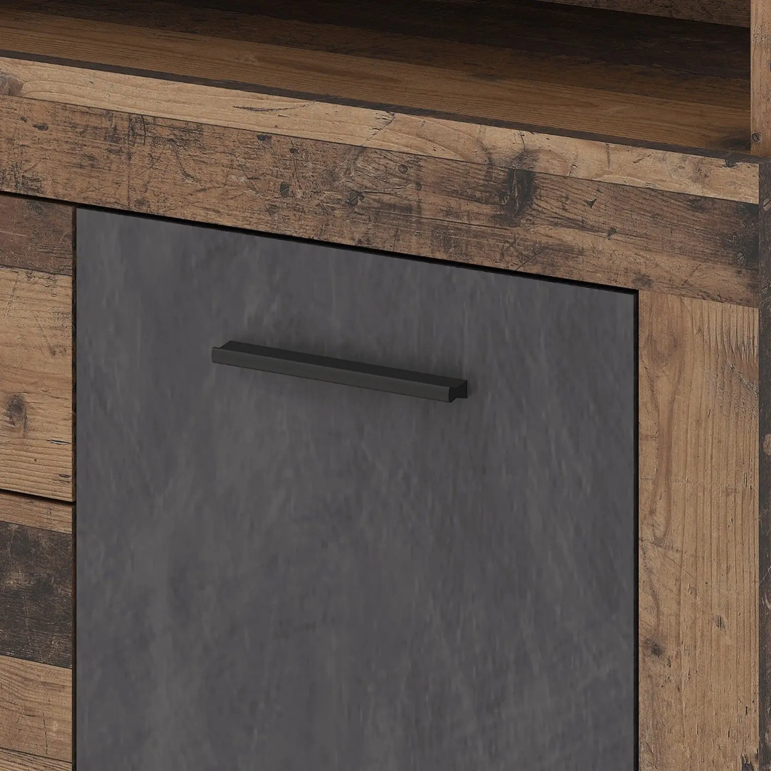 Tumba Mebel Elite Blago Midi B 119.5cm (Dark Oak/Black) - 5