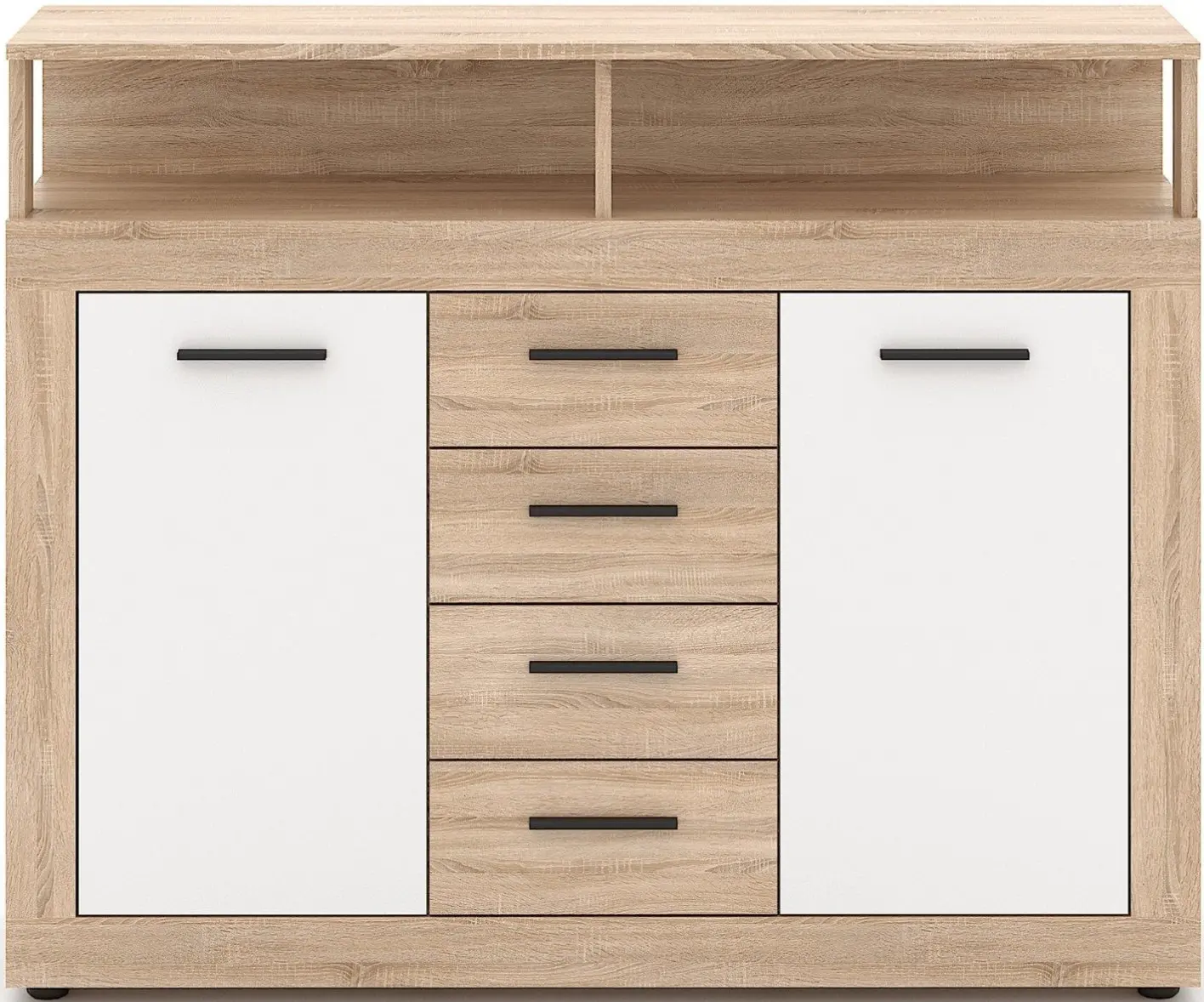 Tumba Mebel Elite Blago Midi B 119.5cm (Sonoma Oak/White) - 2