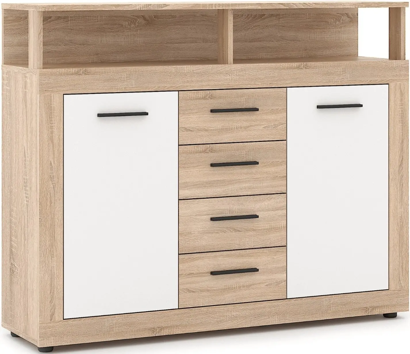 Tumba Mebel Elite Blago Midi B 119.5cm (Sonoma Oak/White) - 3