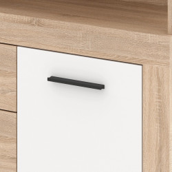 Tumba Mebel Elite Blago Midi B 119.5cm (Sonoma Oak/White) Thumb