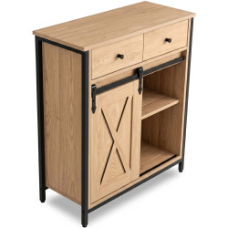 Tumba Mebel Elite Cole 70cm (Oak/Black) Thumb