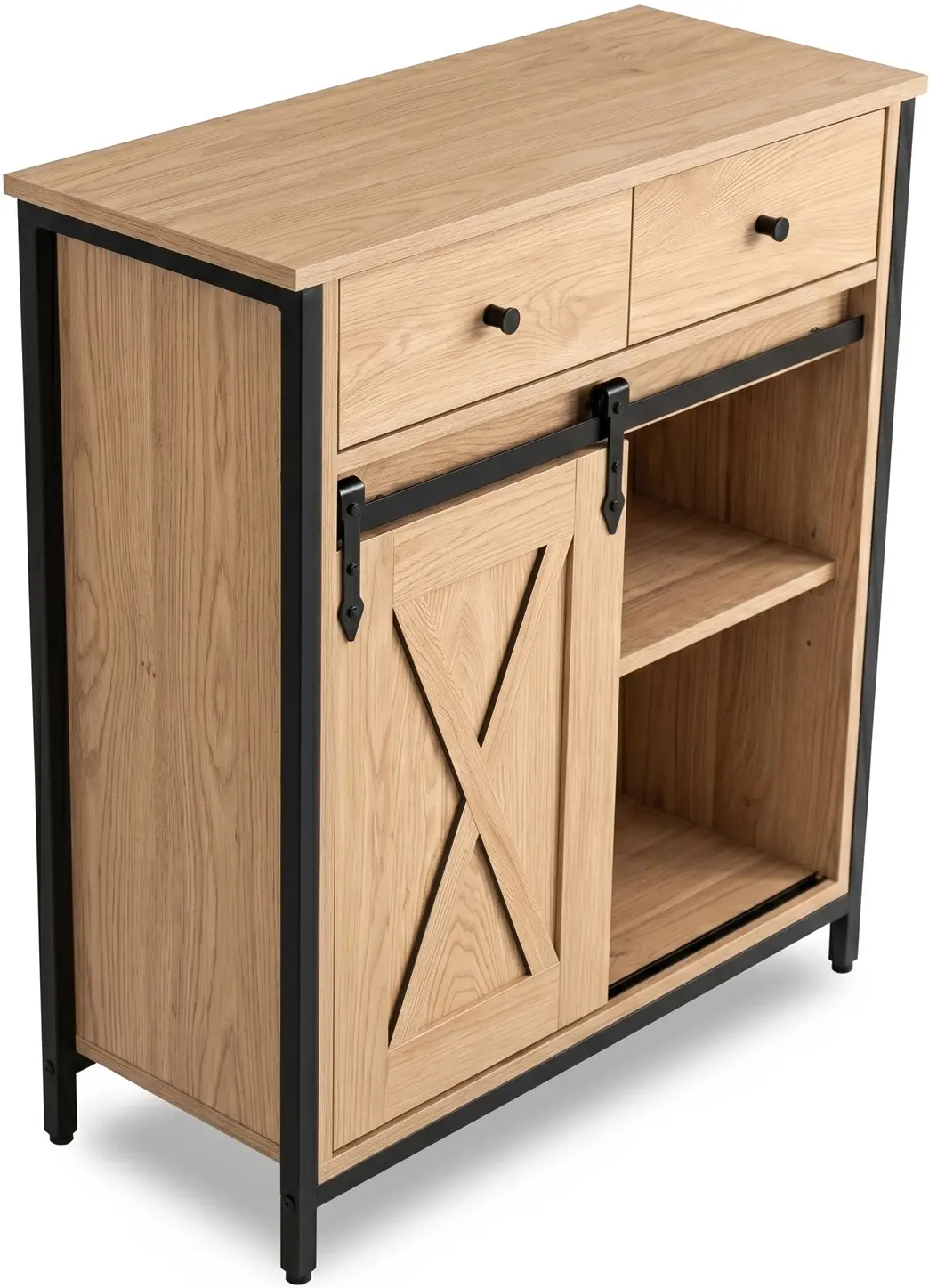 Tumba Mebel Elite Cole 70cm (Oak/Black) - 2