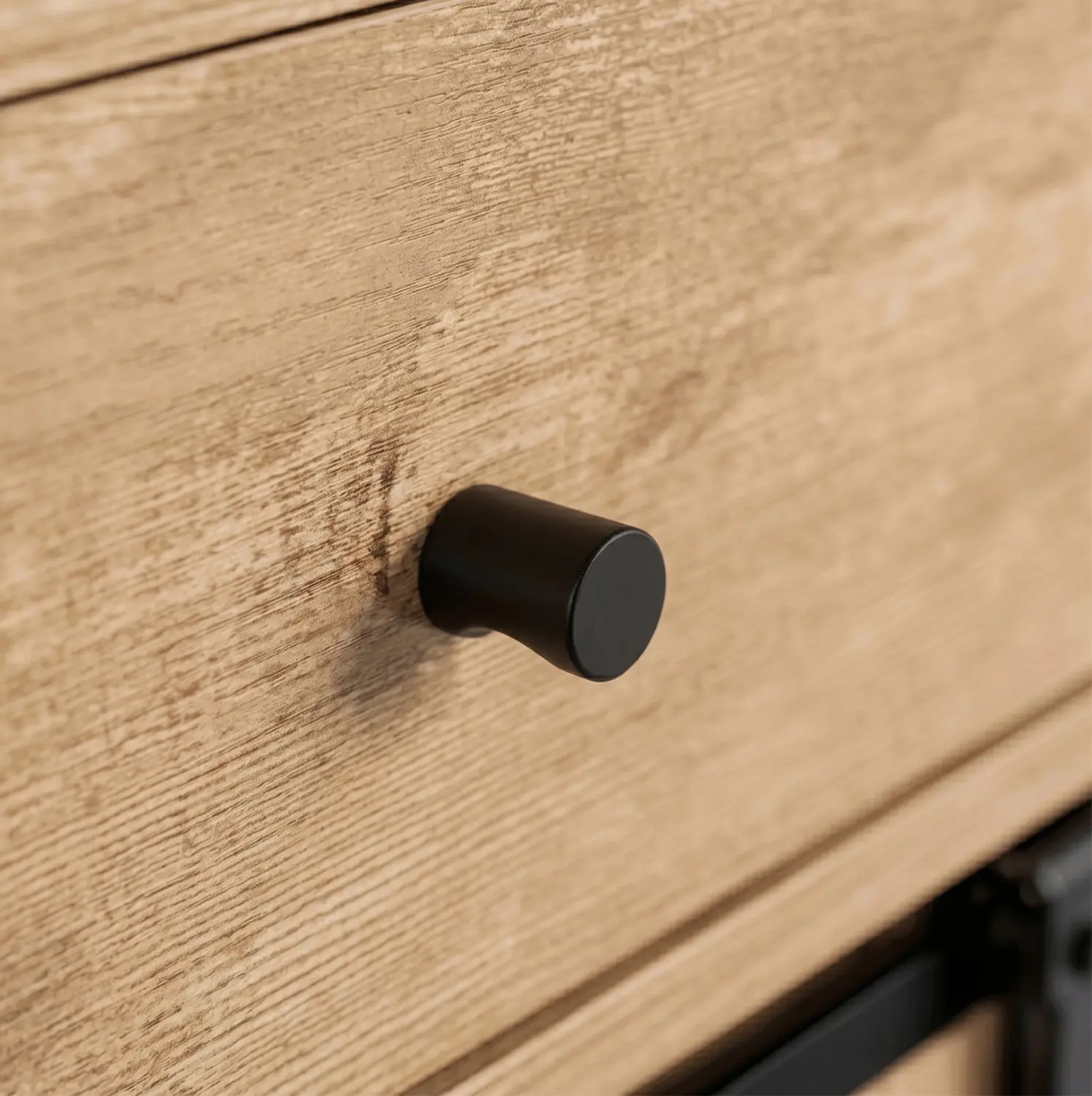Tumba Mebel Elite Cole 70cm (Oak/Black) - 3
