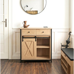 Tumba Mebel Elite Cole 70cm (Oak/Black)
